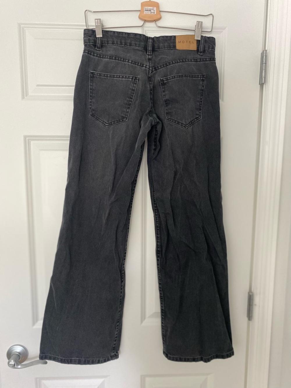 Motel Rocks Black Low Rise Parallel Jeans - Picture 2 of 5